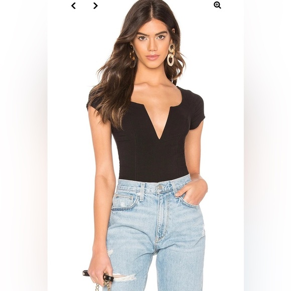 Free People Tops - Free People Deep Conversations Bodysuit Black XS